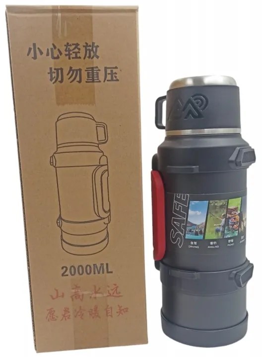ΑΝΟΞΕΙΔΩΤΟ ΘΕΡΜΟΣ ΚΑΦΕ 1.6L ΜΕ ΚΑΠΑΚΙ-ΚΟΥΠΑ MCM-2000ML-MCM-2000ML