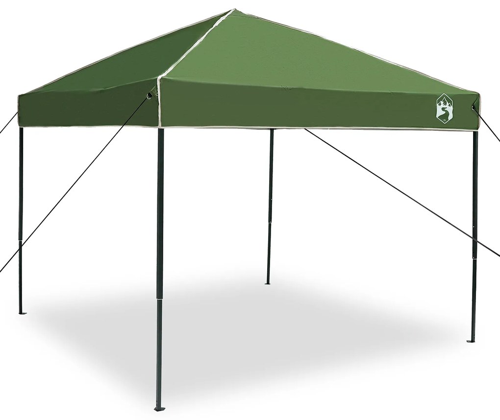 vidaXL Σκηνή Σκίασης Πράσινο 250 x 250 x 227 / 236 / 245 εκ. Ύφασμα Oxford