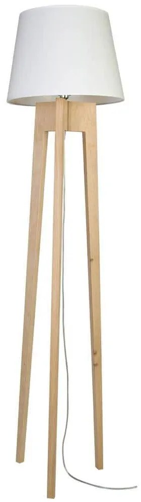 Φωτιστικό Δαπέδου White VK/03131/WD/RD40W VKLed Wood, Fabric