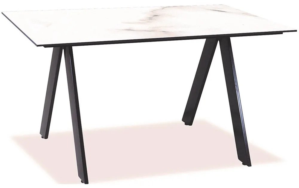 Τραπέζι Παραλ/μο Αλουμινίου Hpl 22511 120x68x75cm Black-White