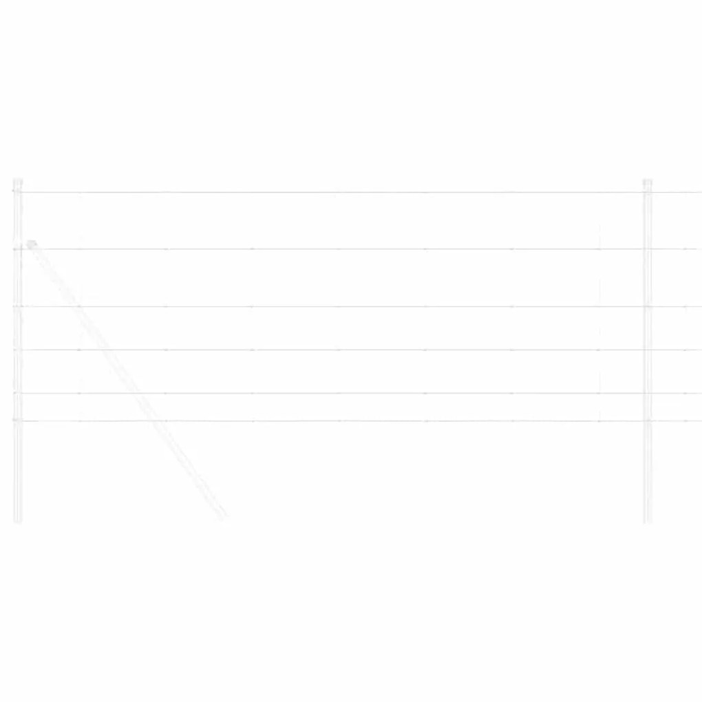 vidaXL Περίφραξη αγρού Ασημί 100 x 0.8 μ Γαλβανισμένος χάλυβας