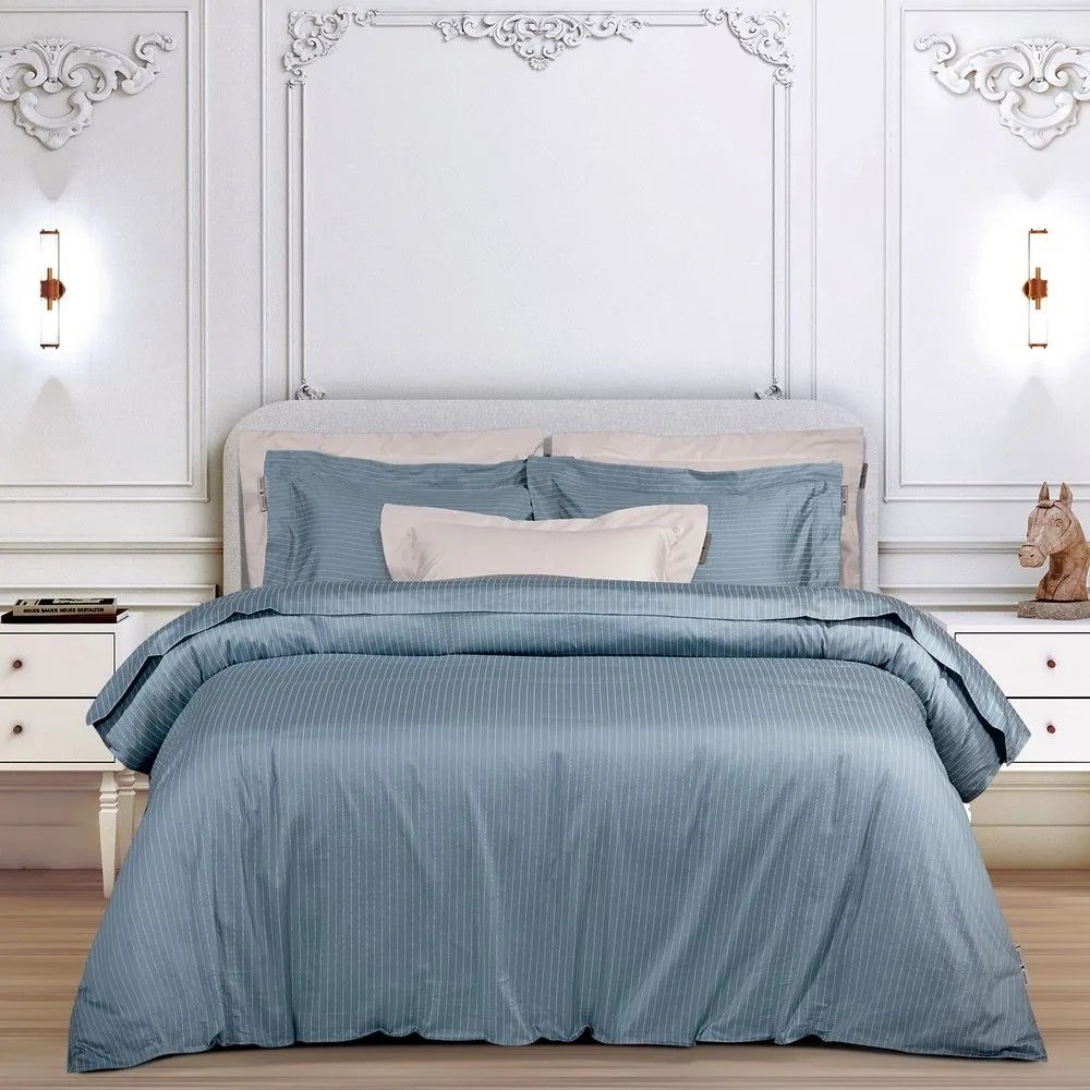 Σεντόνια 2192 (Σετ 4τμχ) Blue Greenwich Polo Club Υπέρδιπλo 240x260cm 100% Cotton Satin