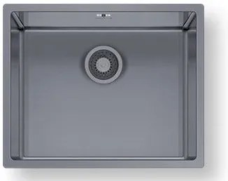 Νεροχύτης Pyramis Astris Colora 1B-Gun Metal-Μήκος: 50 εκ.