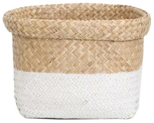 Καλάθι Tasmania Natural-White L 0510009 (36/26x26x24cm) Natural-White Soulworks Seagrass