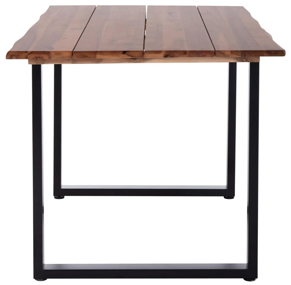 Τραπέζι Τραπεζαρίας FRIGGO Ξύλο Ακακίας πάχους 2,6εκ. σε Φυσικό 140x80x76Υεκ. 140x80x76 εκ.