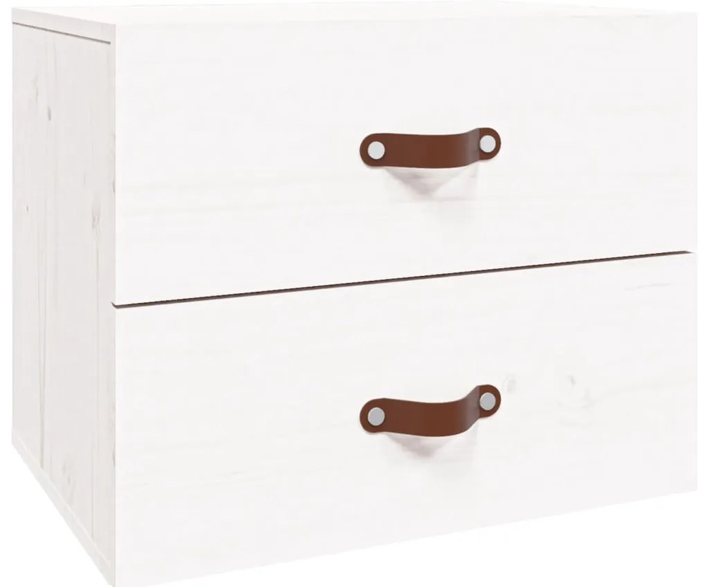 vidaXL Κομοδίνα Επιτοίχια 2 τεμ. Λευκά 50x36x40 εκ.
