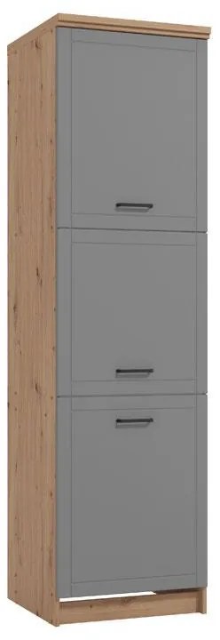Στήλη Κουζίνας Valencia BD60 Artisan - Γκρί Ματ 60x59,5x218,5 εκ. 60x59.5x218.5 εκ.