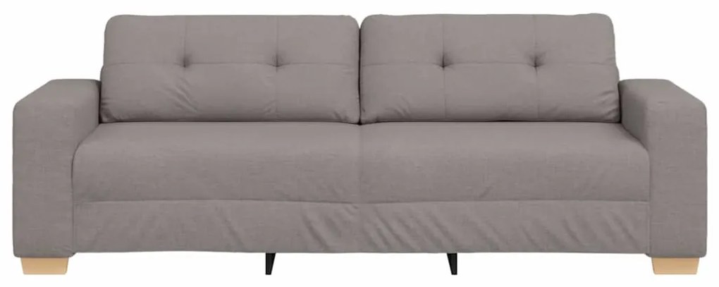 vidaXL Καναπές Taupe 221 x 78 x 80 εκ ύφασμα