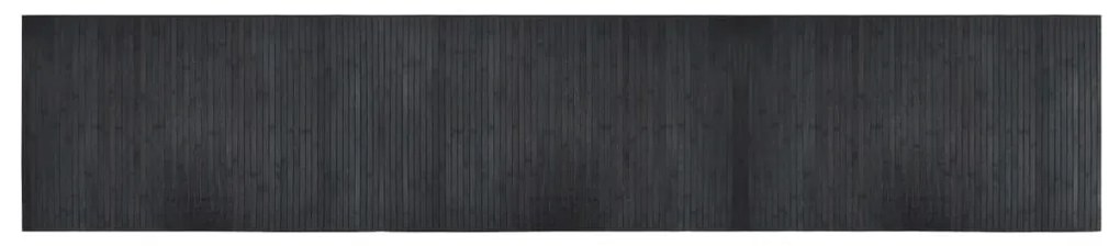 vidaXL Χαλί Ορθογώνιο Γκρι 60 x 300 εκ. Μπαμπού