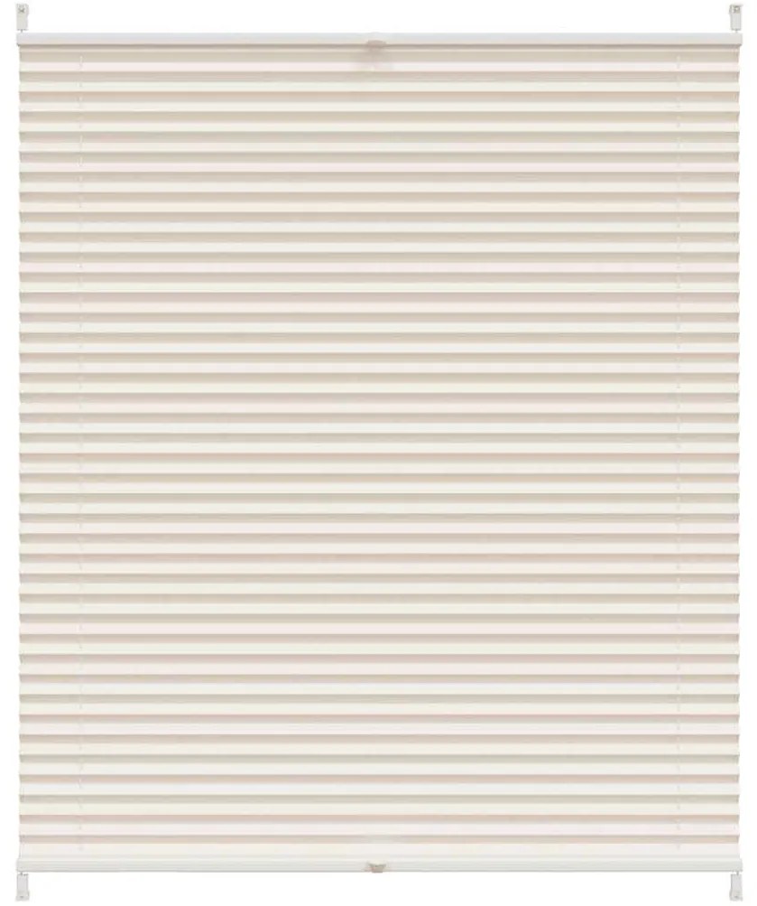 vidaXL Πλισέ ρόλερ σκίασης 110x100cm Κρεμ