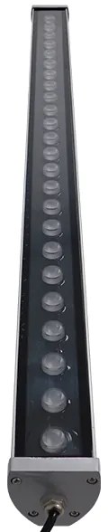 LED Wall Washer Αρχιτεκτονικού Φωτισμού 100cm GENIUS DMX512 48W CREE 24v 4800lm Δέσμης 10-30° Μοιρών Αδιάβροχο IP66 RGB GloboStar 05114 - 05114