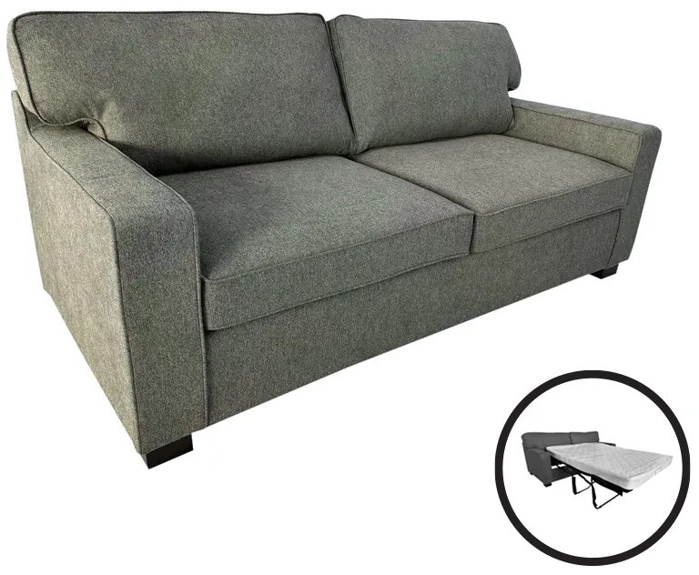 Intrahome Καναπές-κρεβάτι διθέσιος Polaris Intrahome ύφασμα σε χακί απόχρωση181x91x83εκ | SKU: INTRAPA-476111113