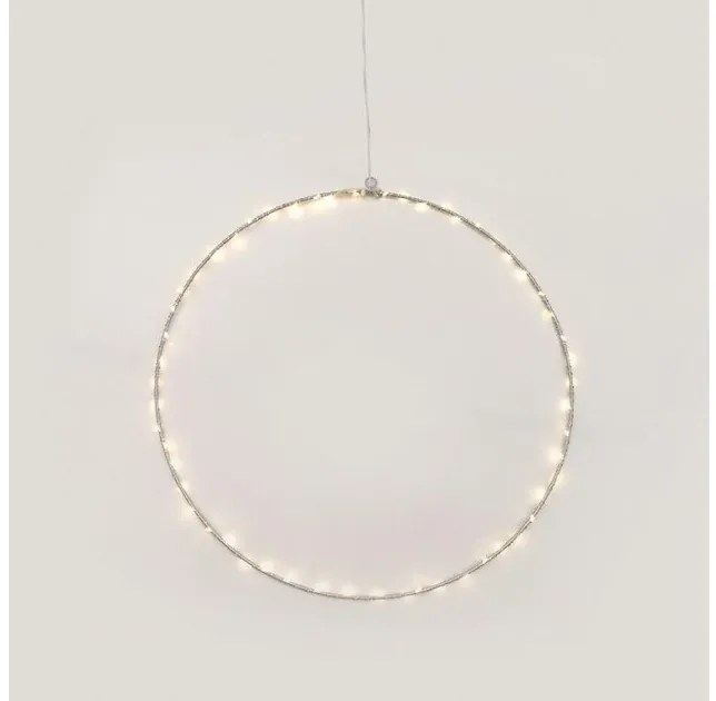 Χριστουγεννιάτικο Στεφάνι με 55 Mini LED Φ40 ACA-X065514227-Κίτρινο X065514227