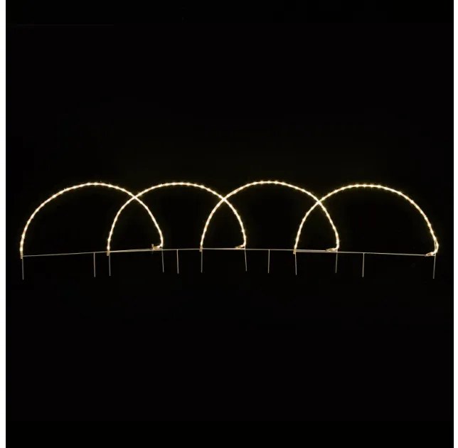 4 Arch 124 LED 5,2μ Φωτοσωλήνας Θερμό Φως Flash IP44 86x57cm 3μ Καλώδιο X081241221 ACA-X081241221-Διάφανο X081241221