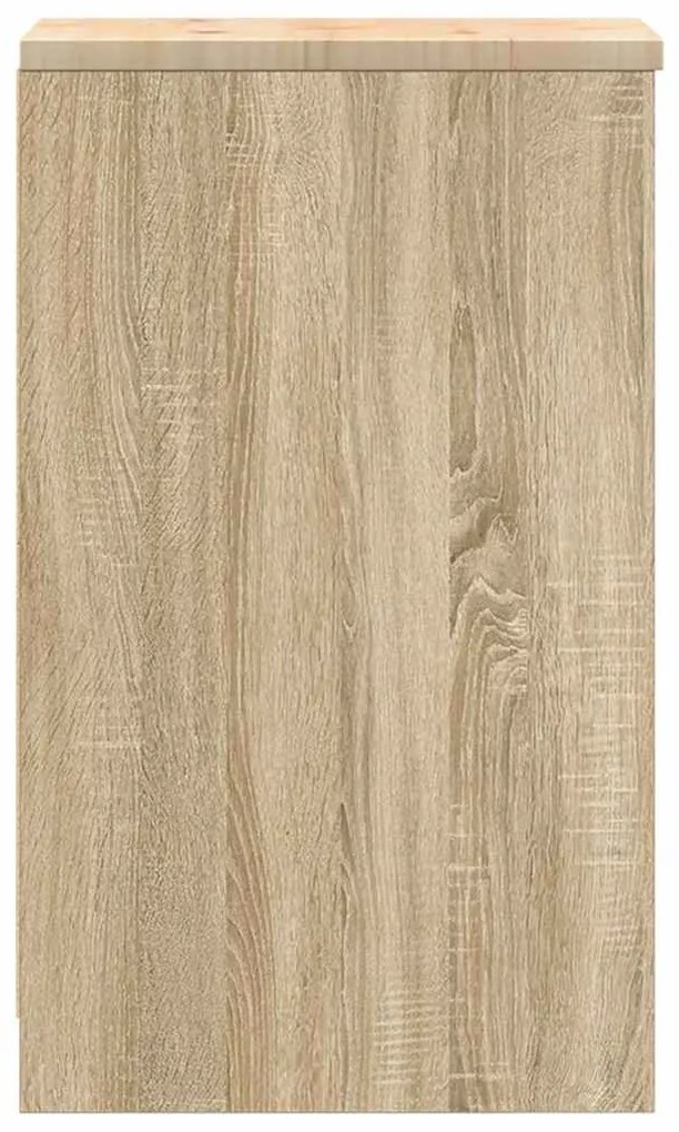 vidaXL ντουλάπι αποθήκευσης γκαράζ 30x51x85 εκ μασίφ ξύλο πεύκο