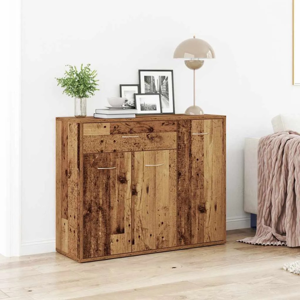 vidaXL Sideboard Παλιό ξύλο 88x30x70 cm Ξύλο μηχανής