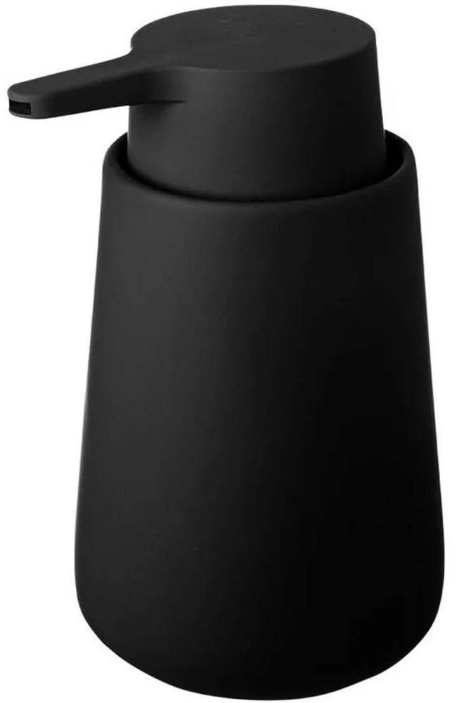 Δοχείο Κρεμοσάπουνου Fjord 02-19747 8,5x8,5x15cm 300ml Black Estia Ceramic,Plastic