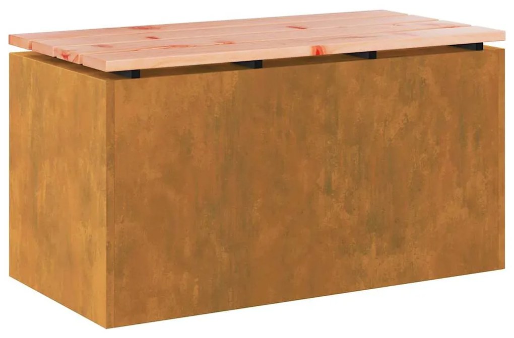 vidaXL Παγκάκι κήπου Σκ rusty 80 x 40 x 43 εκ