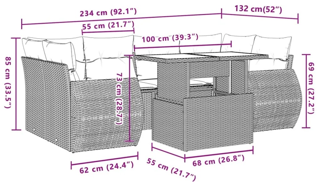 ΣΑΛΟΝΙ ΚΗΠΟΥ ΣΕΤ 7 ΤΕΜΑΧΙΩΝ ΚΑΦΕ ΣΥΝΘΕΤΙΚΟ ΡΑΤΑΝ ΜΕ ΜΑΞΙΛΑΡΙΑ 3268393