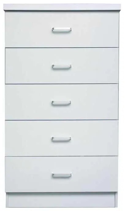 Συρταριέρα DRAWER 5-Συρτ.60x40x97cm Άσπρη
