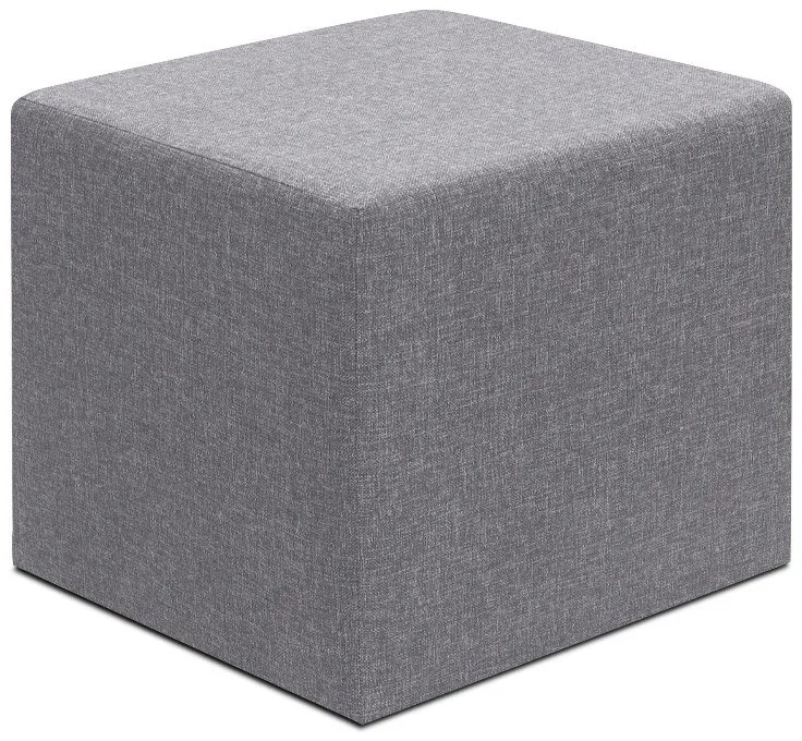 Megapap Σκαμπό Linda Υφασμάτινο Γκρι 40x40x40εκ.