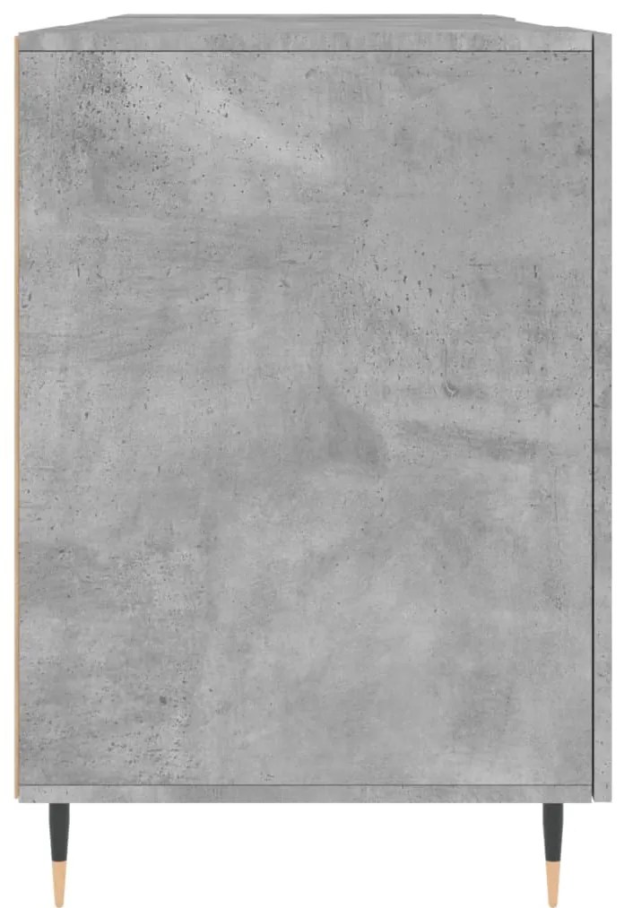 vidaXL Γραφείο Γκρι Σκυροδέματος 140 x 50 x 75 εκ. από Επεξεργ. Ξύλο