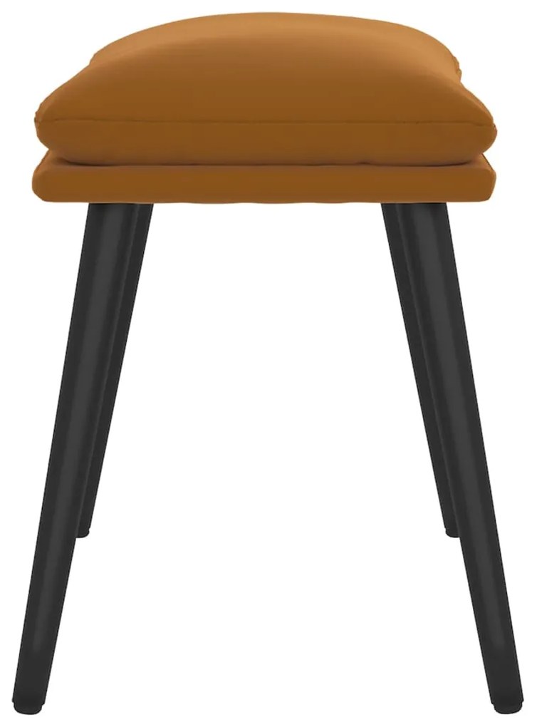 vidaXL Υποπόδιο Καφέ 45 x 29,5 x 39 εκ. Βελούδινο