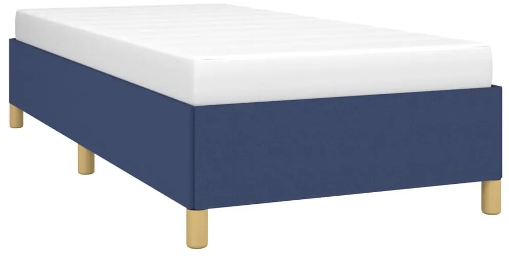 vidaXL Σκελετός Κρεβατιού Χωρίς Στρώμα Μπλε 90x200 εκ. Υφασμάτινο