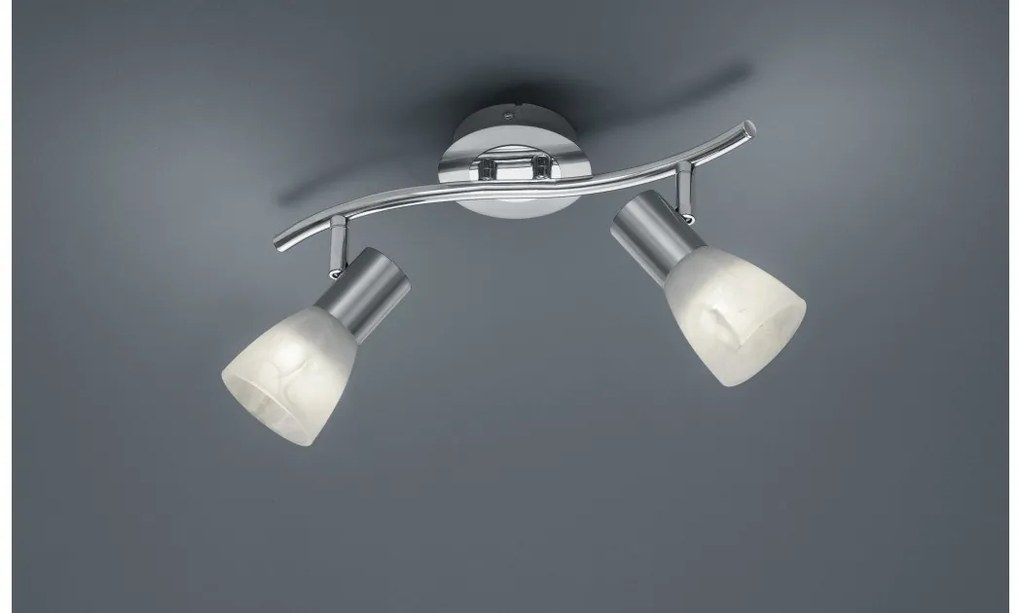 Φωτιστικό Οροφής 2xE14 4,9W IP20 Levisto 871010207 Trio Lighting-871010207-Νίκελ Ματ 871010207