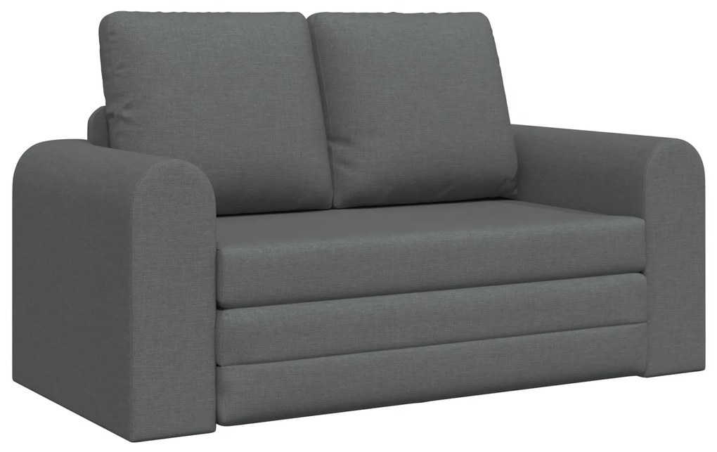 vidaXL Καναπές Κρεβάτι 2-σε-1 Σκούρος Γκρι 148x71x83 εκ. Υφασμάτινος