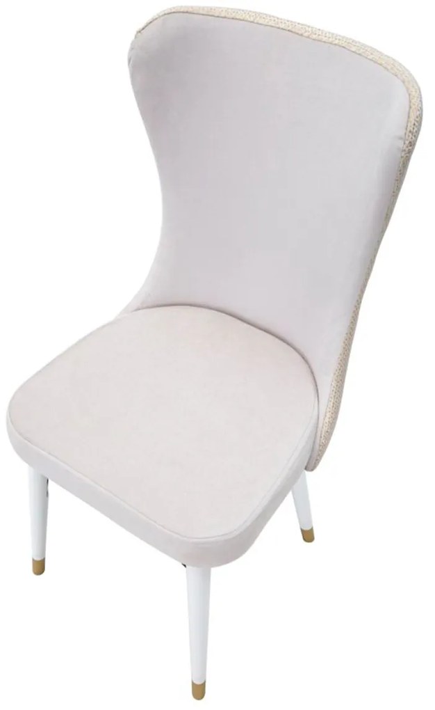 Καρέκλα 2τμχ Μπεζ MIMOZA 40x65x99