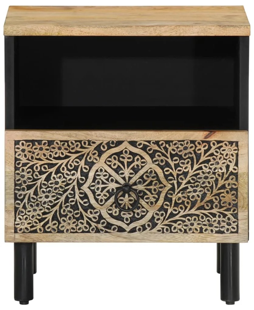 vidaXL Κομοδίνα 2 τεμ. 40 x 33 x 46 εκ. από Μασίφ Ξύλο Μάνγκο