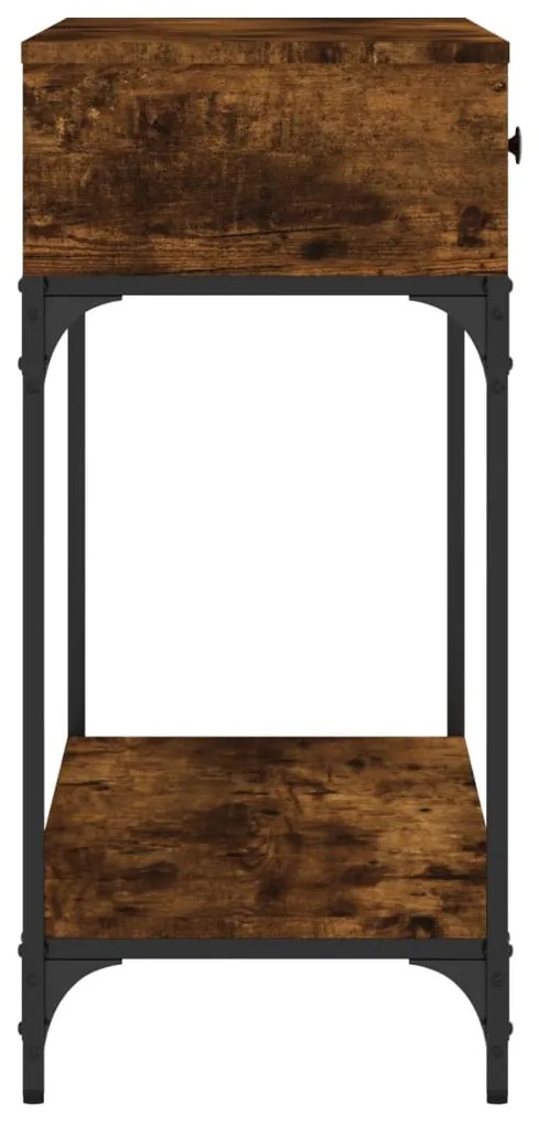 vidaXL Τραπέζι Κονσόλα Καπνιστή Δρυς 100x34,5x75 εκ. Επεξεργ. Ξύλο