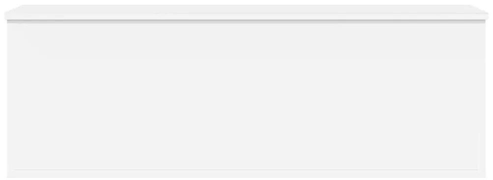 Κουτί Αποθήκευσης Λευκό 102x35x35 εκ. από Επεξεργασμένο Ξύλο - Λευκό
