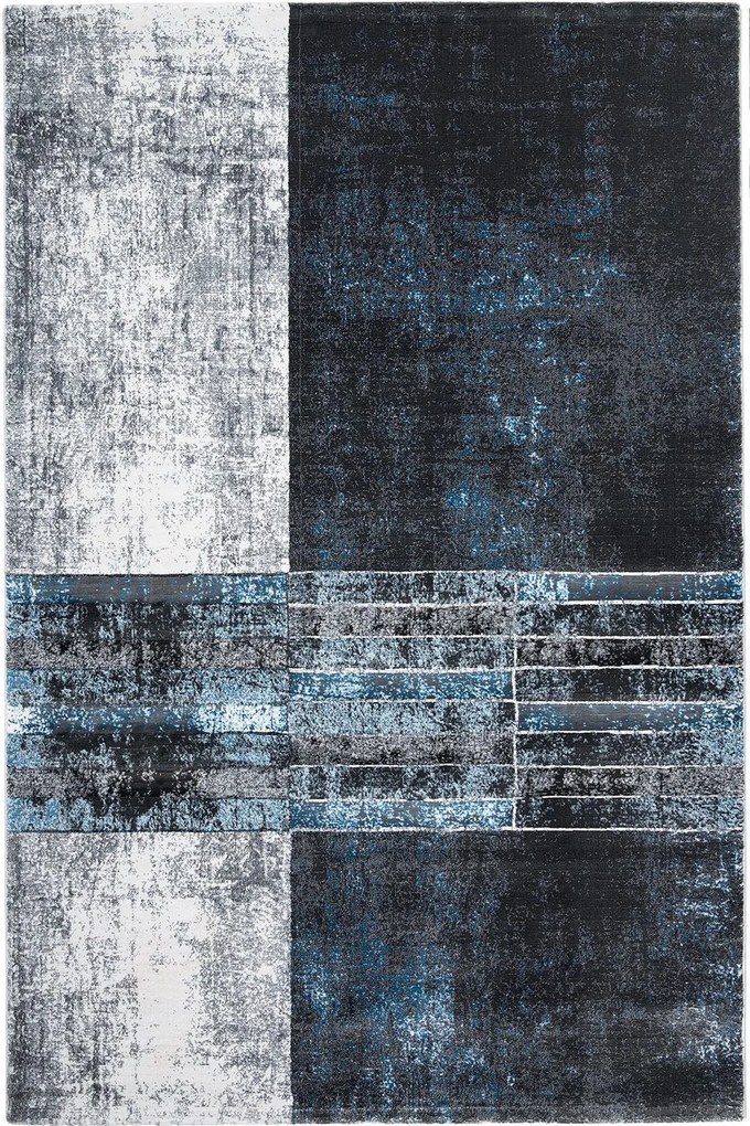 Χαλί Bellagio 13334 G01 Grey-Petrol Βιοκαρπέτ 160X230cm
