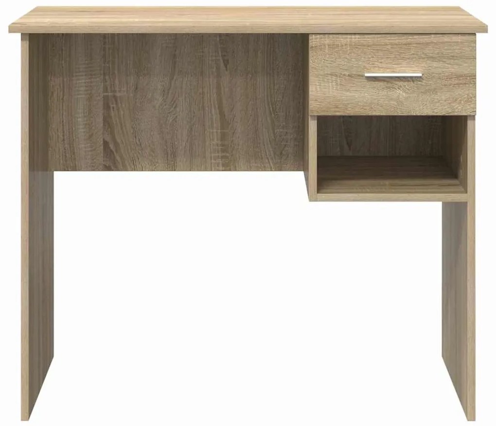 vidaXL Γραφείο με ράφι Δρύς Sonoma 90 x 49 x 75 εκ Επεξεργασμένο ξύλο