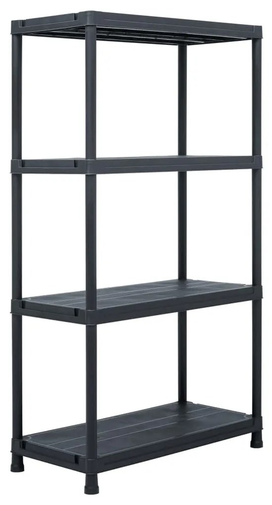 vidaXL Ραφιέρα Μαύρη 100 κ. 60 x 30 x 138 εκ. Πλαστική
