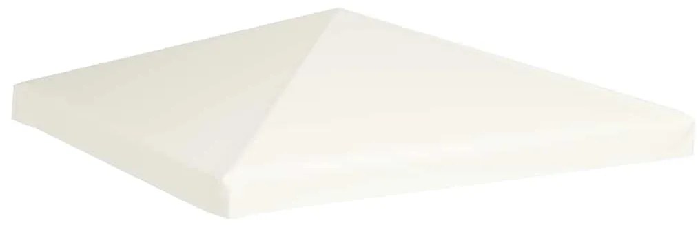 vidaXL Κάλυμμα για Κιόσκι Λευκό Κρεμ 3 x 3 μ. 310 γρ./μ²