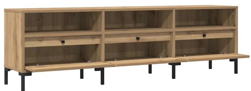 vidaXL Έπιπλο Τηλεόρασης τεχνίτης Δρυς 150x30x44,5 εκ