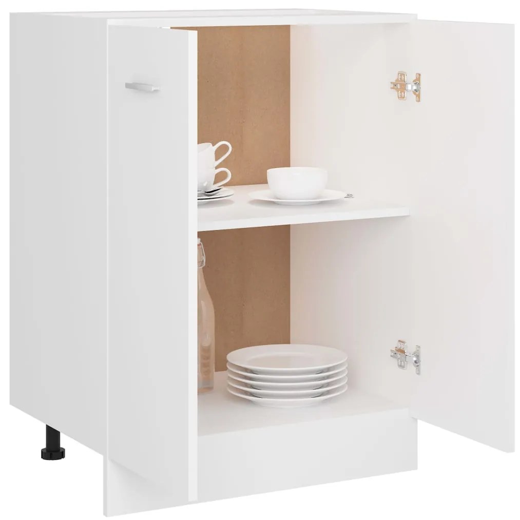 vidaXL Ντουλάπι "Lyon" Λευκό 60x46x81,5 εκ. από Τεχνητό Ξύλο
