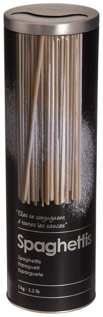 Δοχείο Για Σπαγγέτι 1kg (Φ8.5x27) F-V Embossed Black 136304