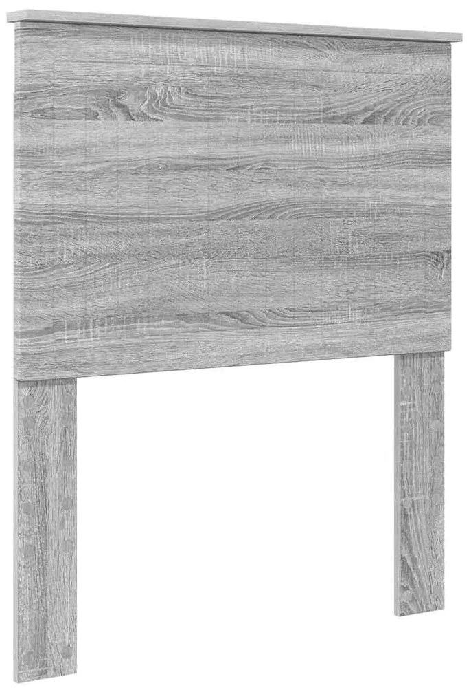 vidaXL Κεφαλάρι με κεφαλάρι Γκρίζο Σονομα 80 cm Επεξεργασμένο ξύλο