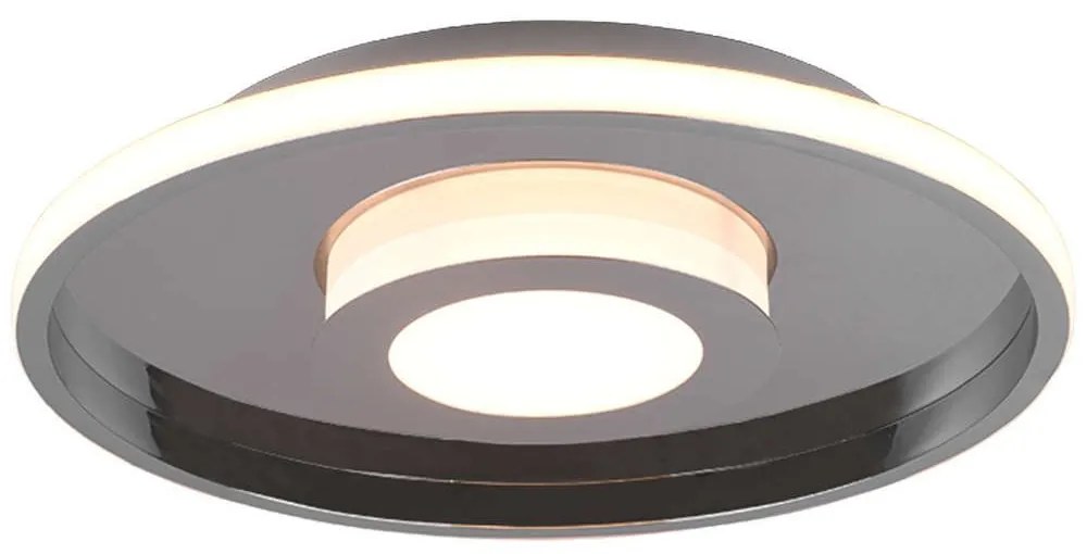 Φωτιστικό Οροφής - Πλαφονιέρα Ascari 680819306 35W Led Φ40cm 6,8cm Chrome Trio Lighting Μέταλλο