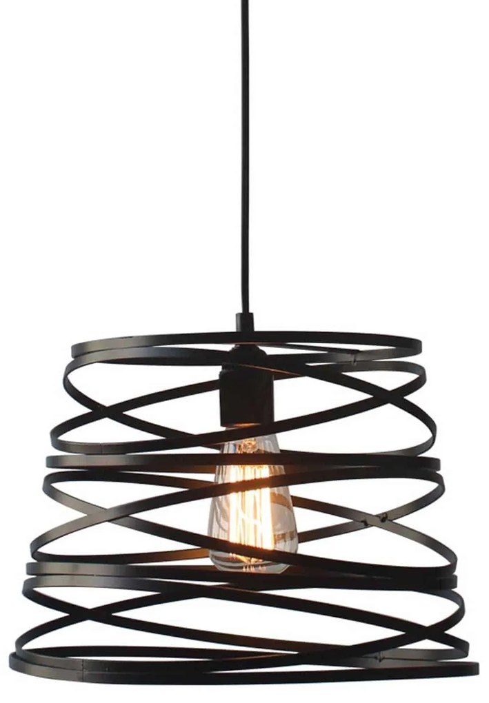 Φωτιστικό Οροφής Avantgarde  KS153825PB Black Metal