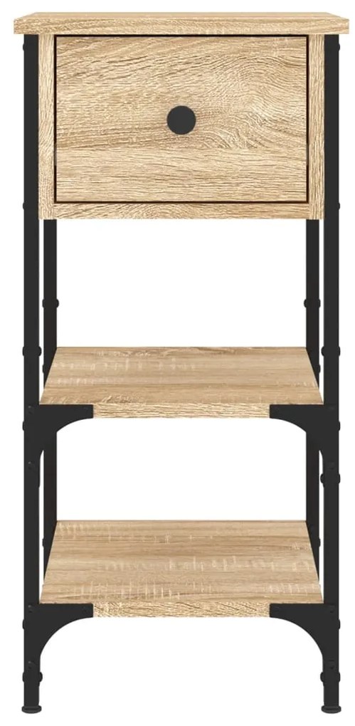 vidaXL Κομοδίνα 2 τεμ. Sonoma Δρυς 34x36x70 εκ. από Επεξεργασμένο Ξύλο