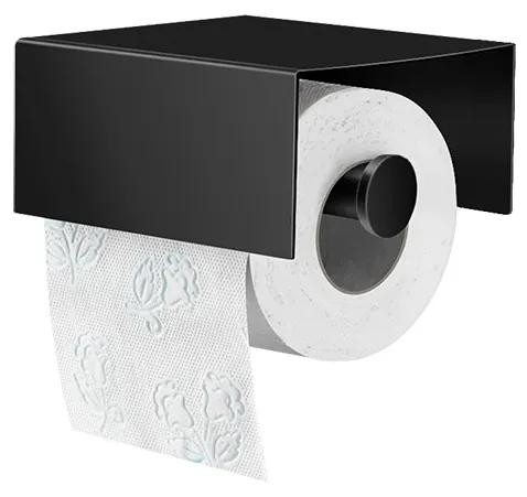Χαρτοθήκη με καπάκι Ορείχαλκος Black Mat Sanco Toilet Roll Holders Pro 0856-M116