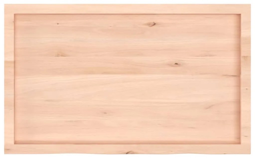 vidaXL Επιφάνεια Τραπεζιού 100x60x(2-4)εκ Ακατέργαστο Μασίφ Ξύλο Δρυός