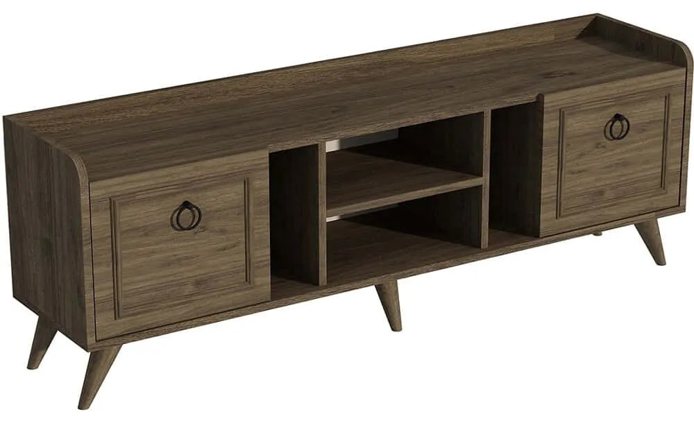 Έπιπλο Τηλεόρασης Ruby 505CRL1724 150x35x55cm Walnut