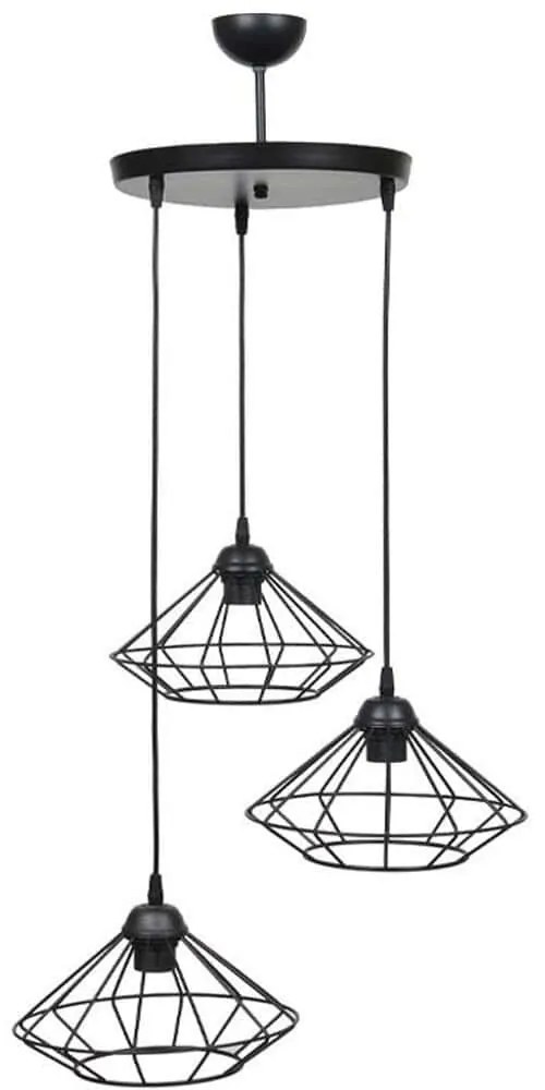 Φωτιστικό Οροφής 835-125-310 30x75cm 3xΕ27 60W Black