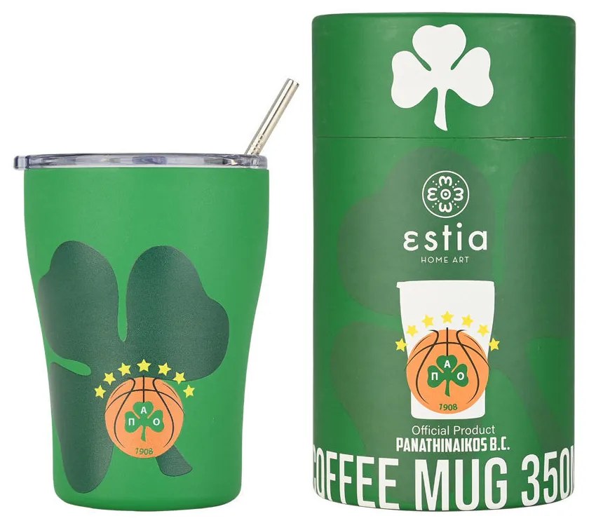 ESTIA ΘΕΡΜΟΣ COFFEE MUG PANATHINAIKOS BC EDITION 350ml